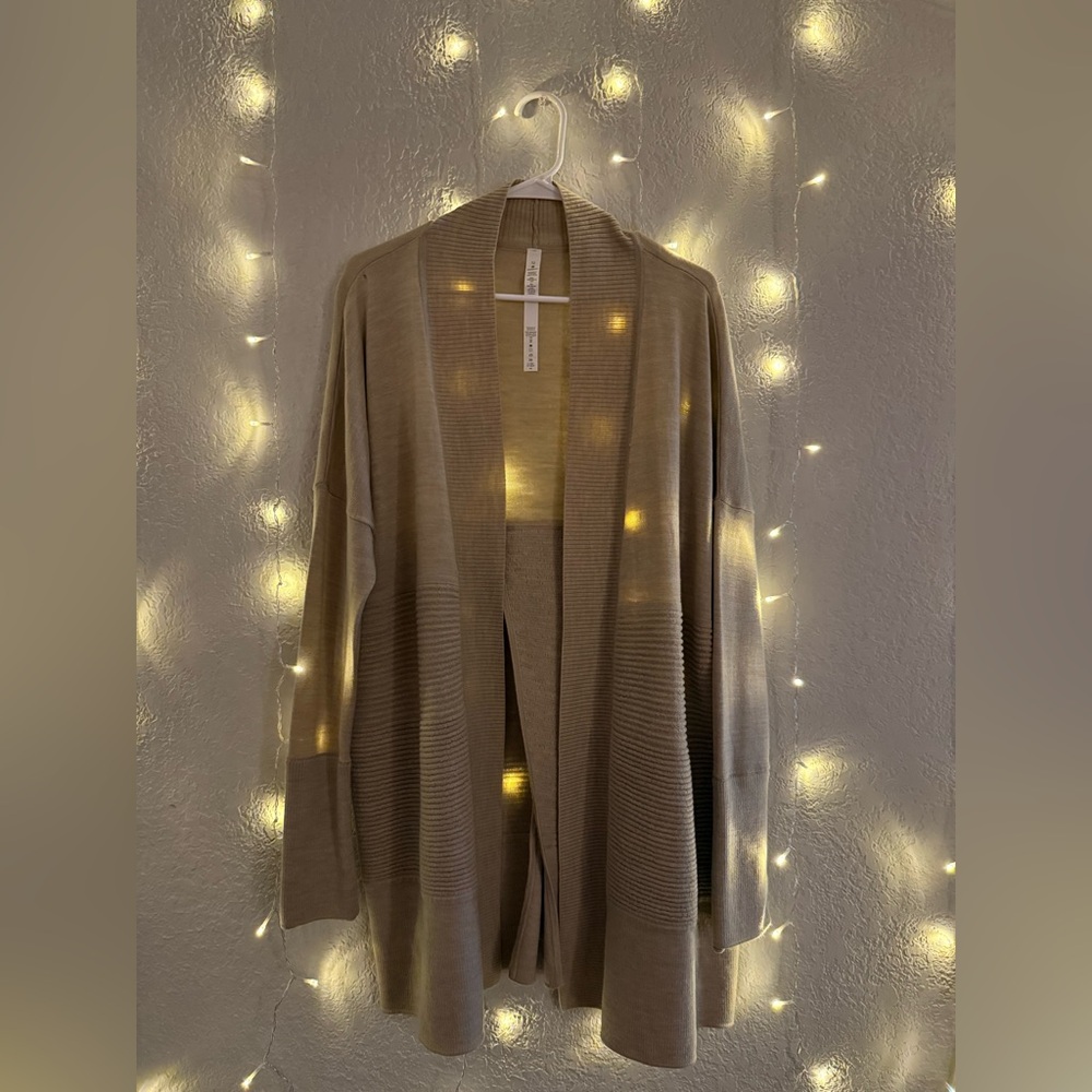 Lululemon Tan Women's Cardigan with Pockets